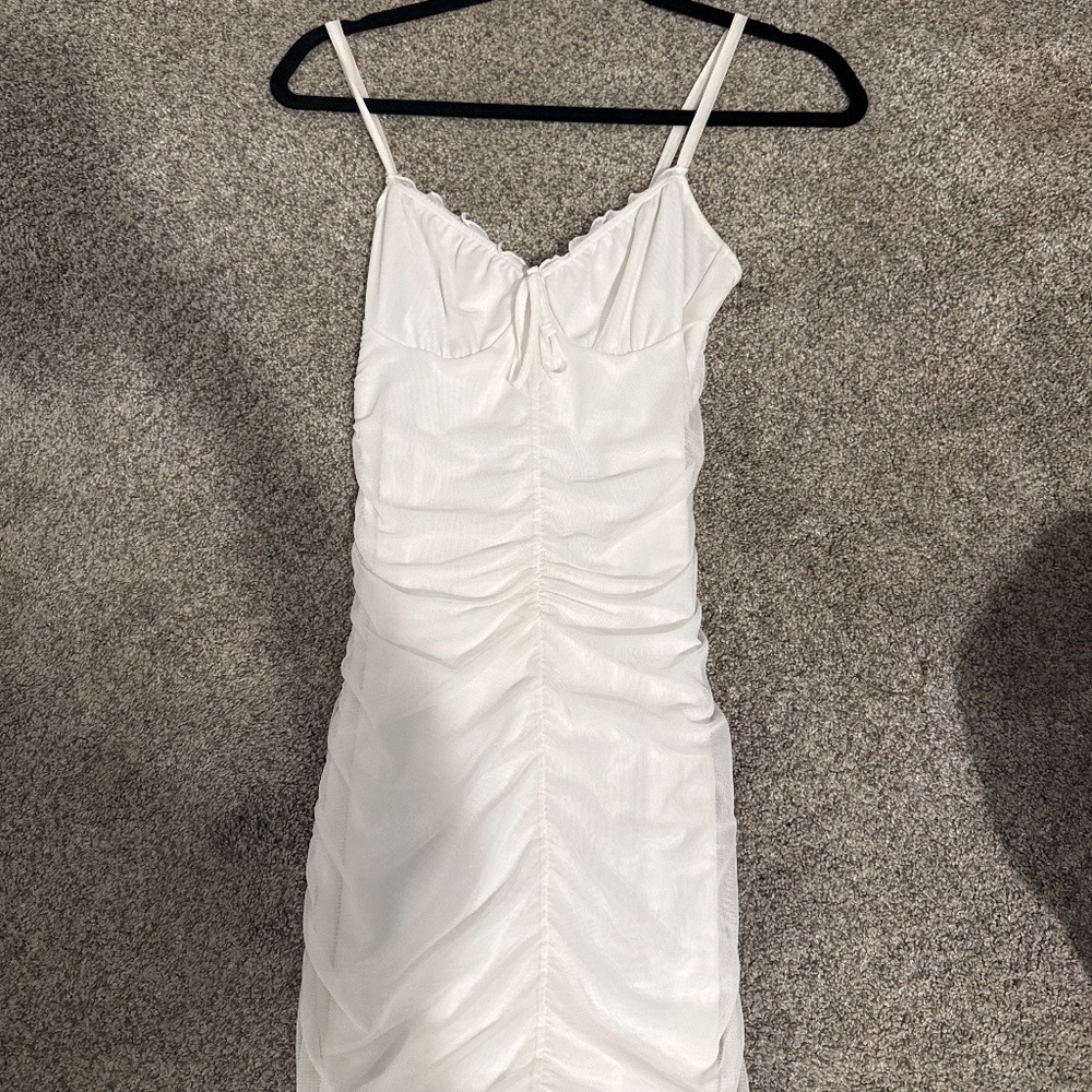 Short white dress